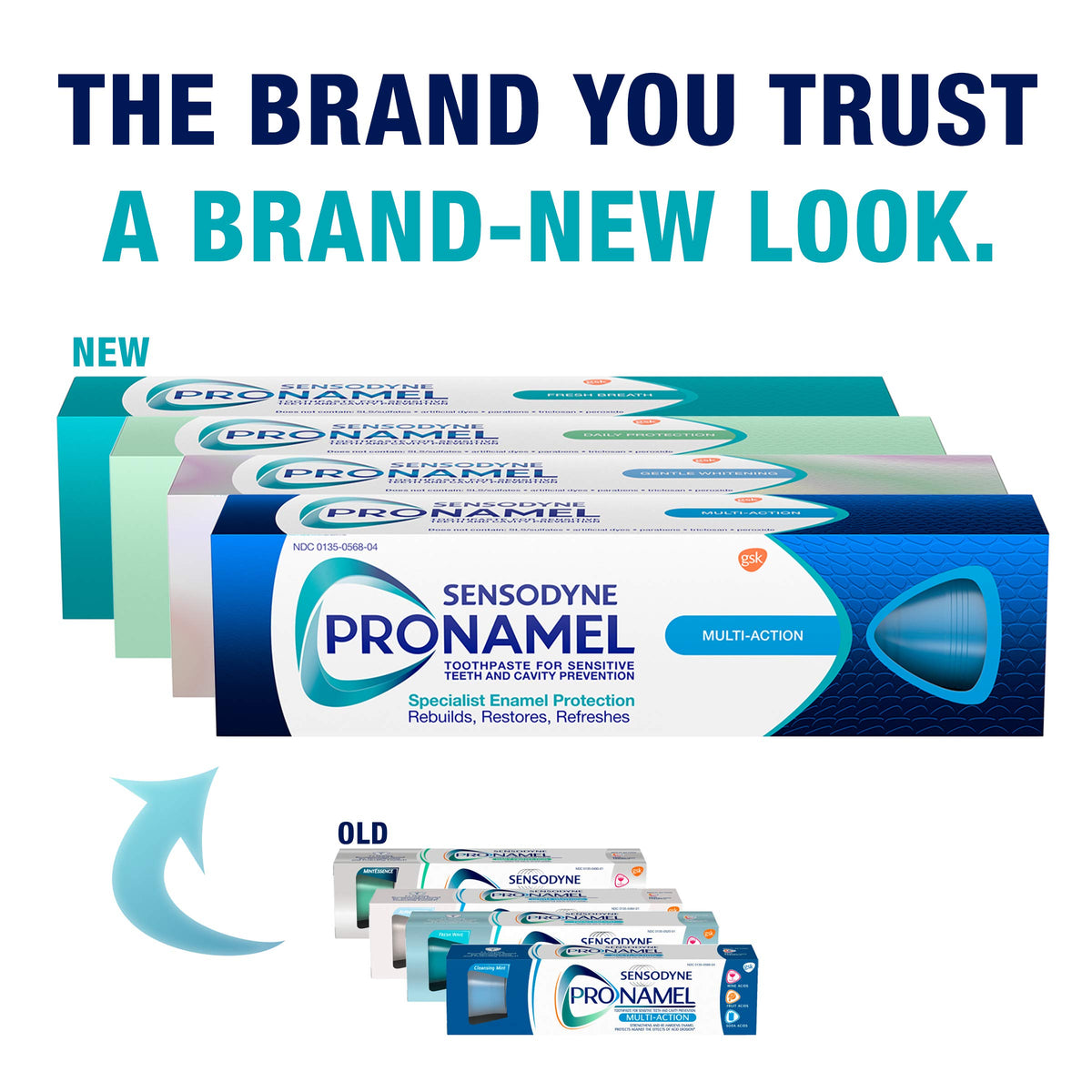 Sensodyne Pronamel Daily Protection Enamel Toothpaste, 4 oz (Pack of 3)
