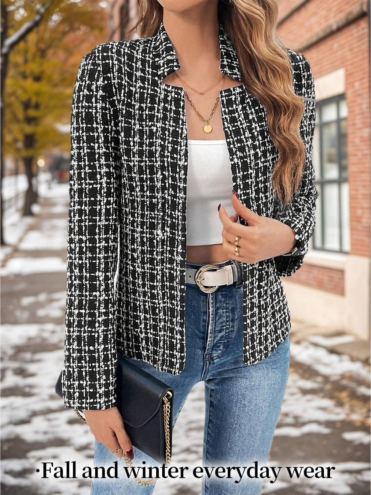 Mina Self Cardigan Sweaters Sweater Blazer Jacket For Women 2025 Black Winter Womens Velvet Blazers Christmas Party Nye New Years Eve Clothes Outfits Cute Ladies Casual Lightweight Women's Jackets