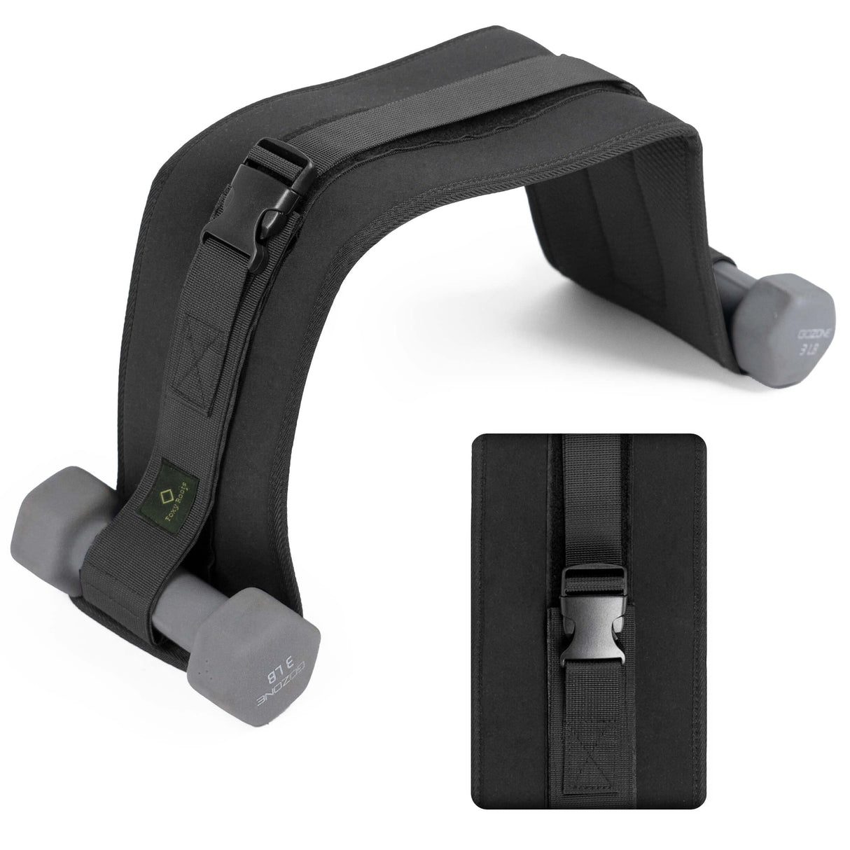 Exercise Hip Thrust Belt โ Supports 100lbs โ Adjustable, Durable & Slip-Resistant for Dumbbells, Kettlebells & Plates โ Glutes Workout Equipment for Home & Gym โ Comfortable & Portable Booty Builder