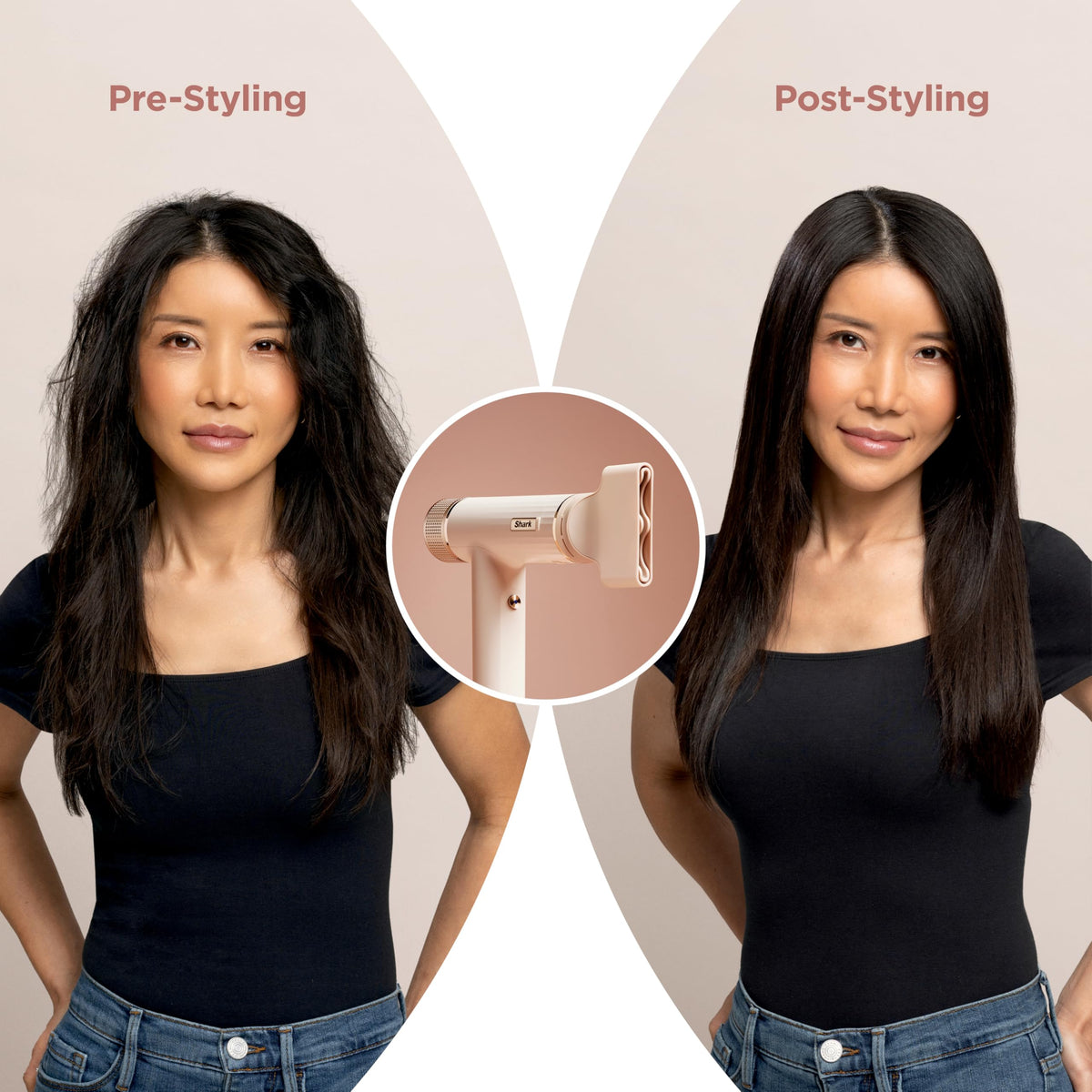 Shark SpeedStyle Hair Dryer, 3 Styling Tools, Fine to Medium Hair, HD331