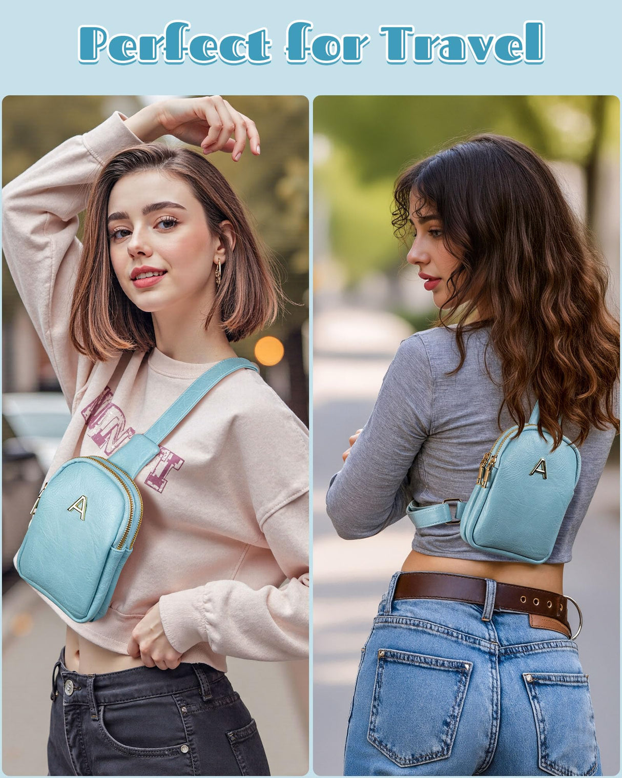 Freesya Birthday Gifts for 8-12, 13-19 Year Old Girl, Cross body Bags Fanny Pack with Letter, Gifts for Teen Girls, Christmas Stocking Stuffers for Girls, Cute Trendy Stuff for Tweens Teens