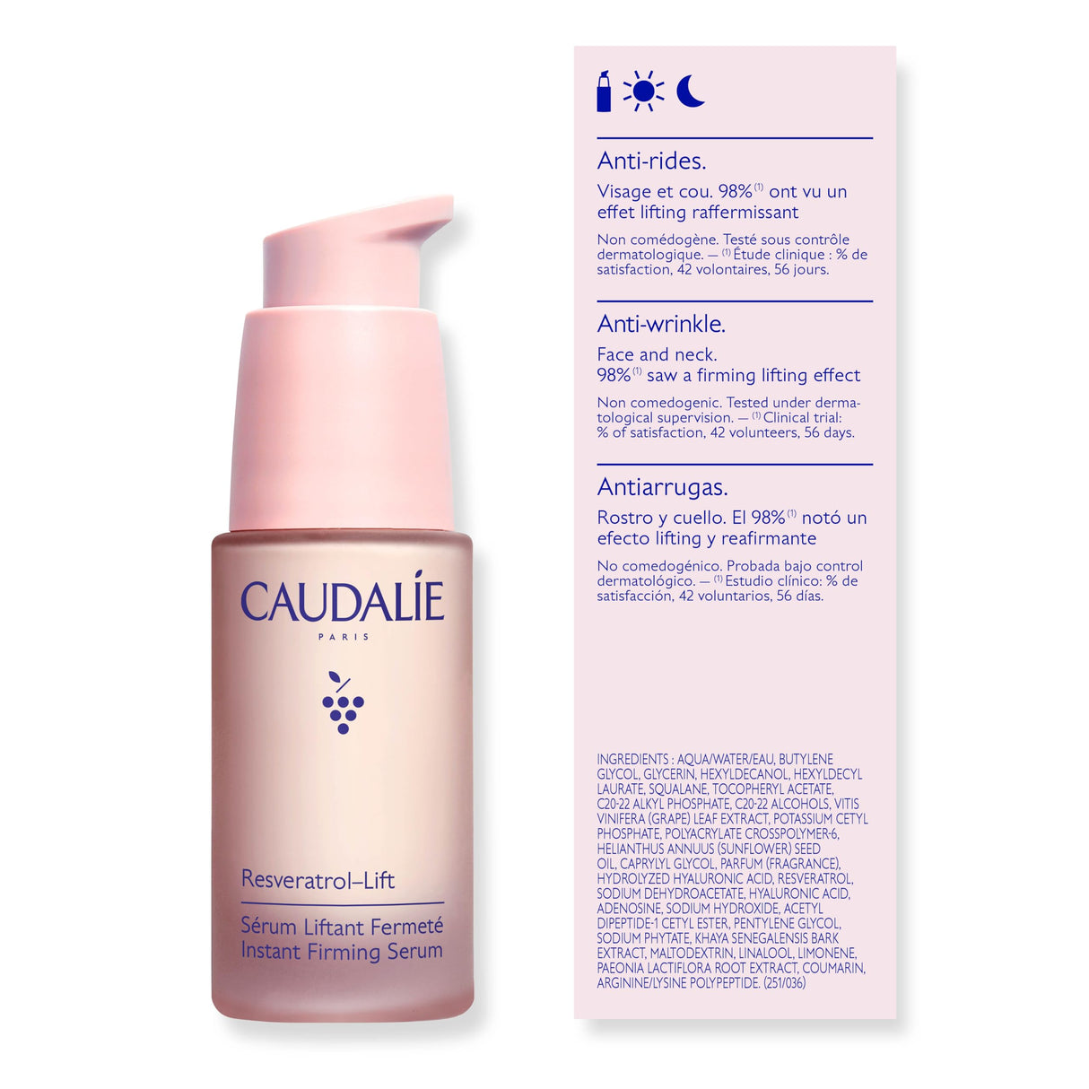 Caudalie Resveratrol-Lift Instant Firming Retinol Alternative Serum, Refillable - 30 mL