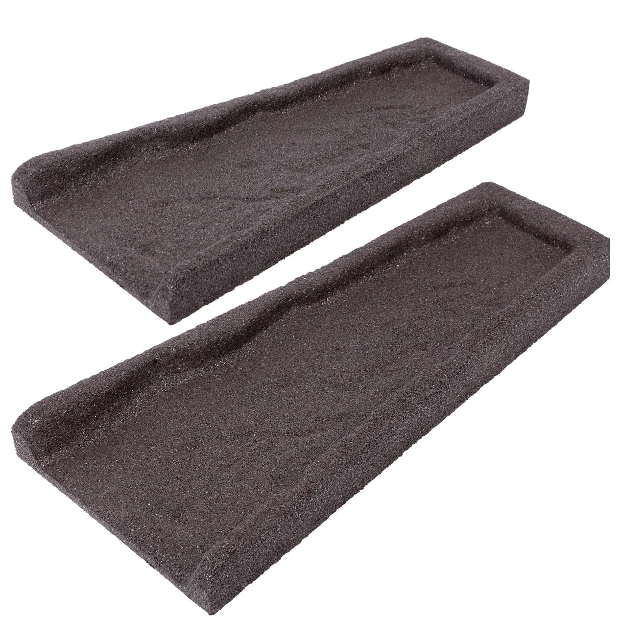 Sekcen 2 Pack Rubber Downspout Splash Block Rain Gutter Down Spout Drain Trays Brown