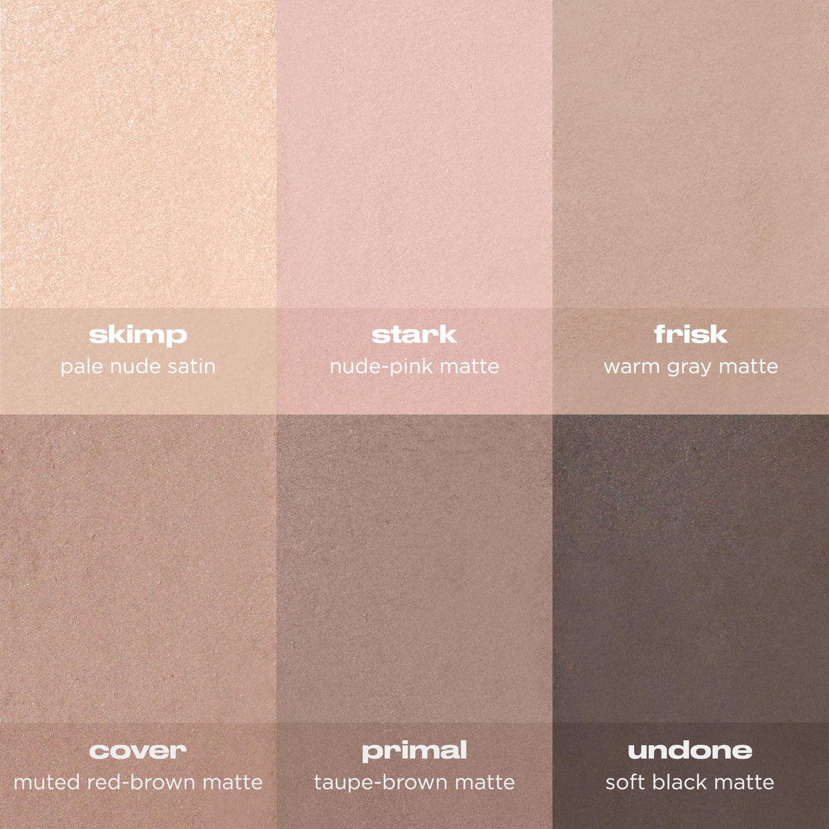 Urban Decay Naked2 Basics Matte Eyeshadow Palette - 6 Cool Neutral Shadows