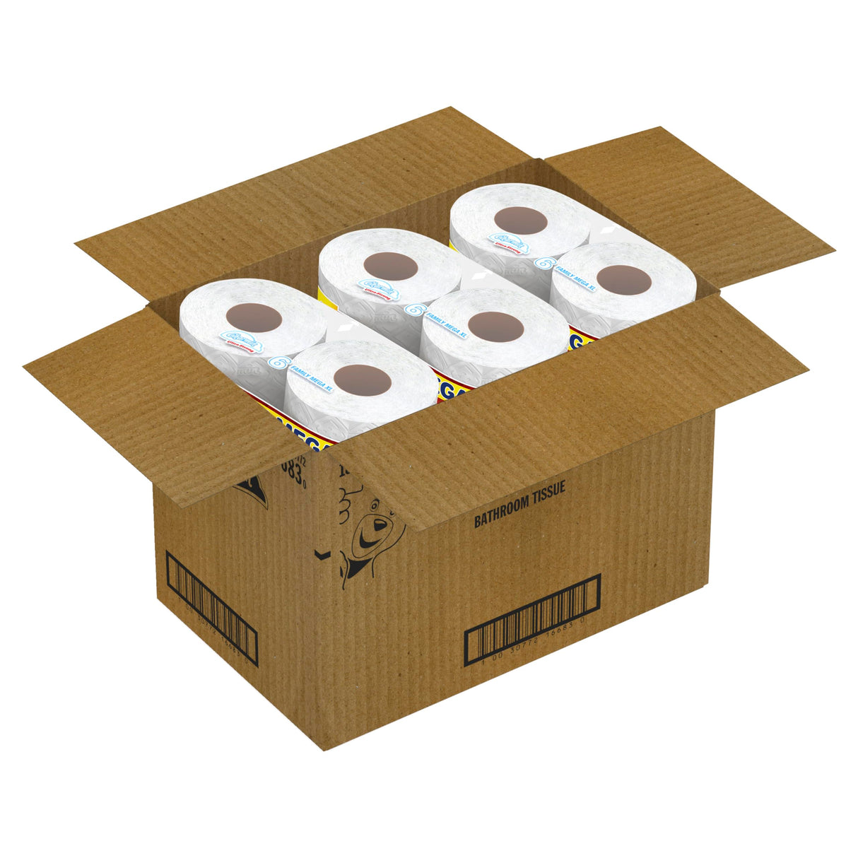 Charmin Toilet Paper Ultra Strong Clean Touch, 18 Family Mega XL Rolls = 126 Regular Rolls