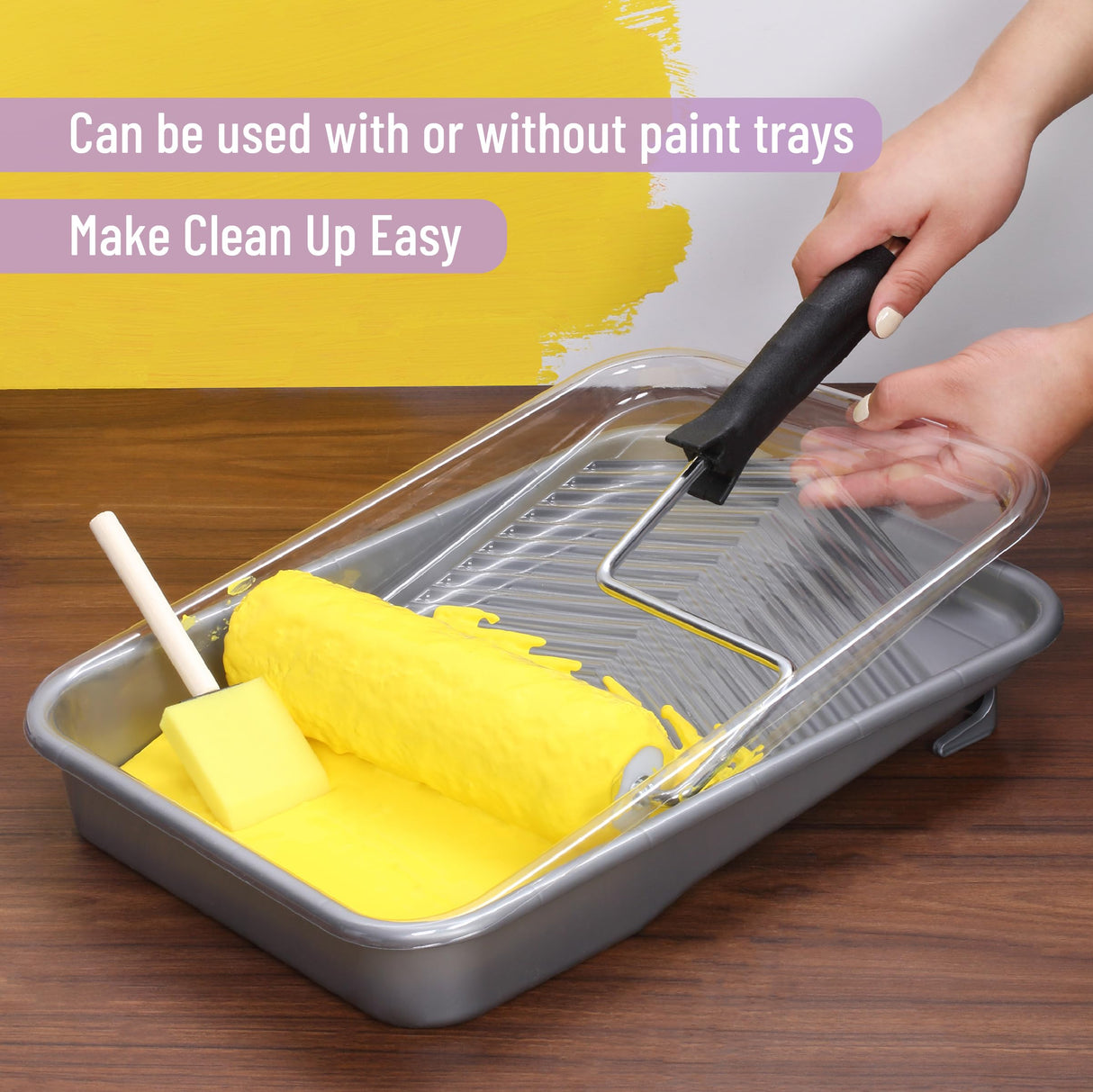 Bates- Paint Tray Set, 9 Inch, 12 pcs, Paint Roller Tray
