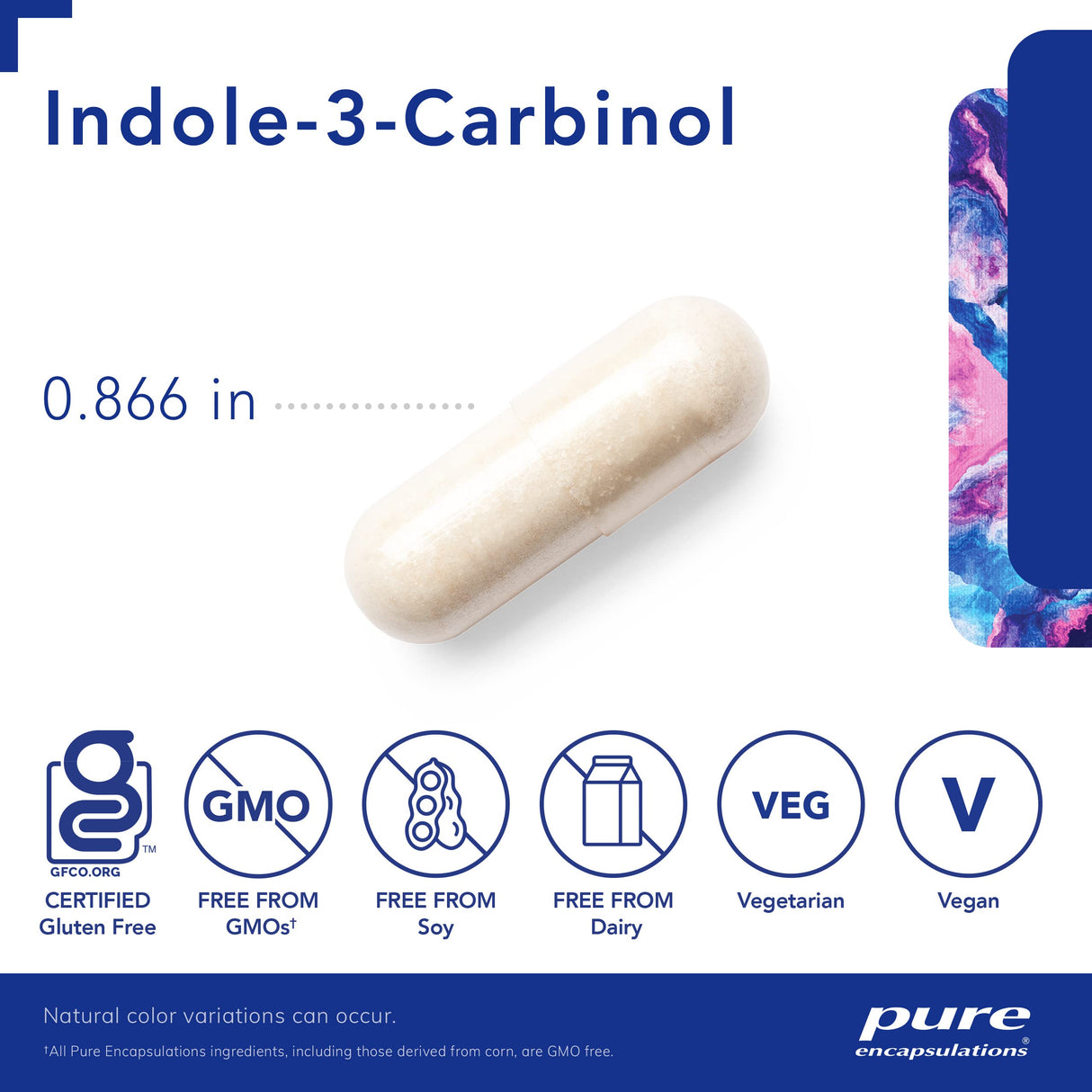Pure Encapsulations Indole-3-Carbinol 400 mg | Supports Healthy Breast, and Cervical Cell Function | 60 Capsules
