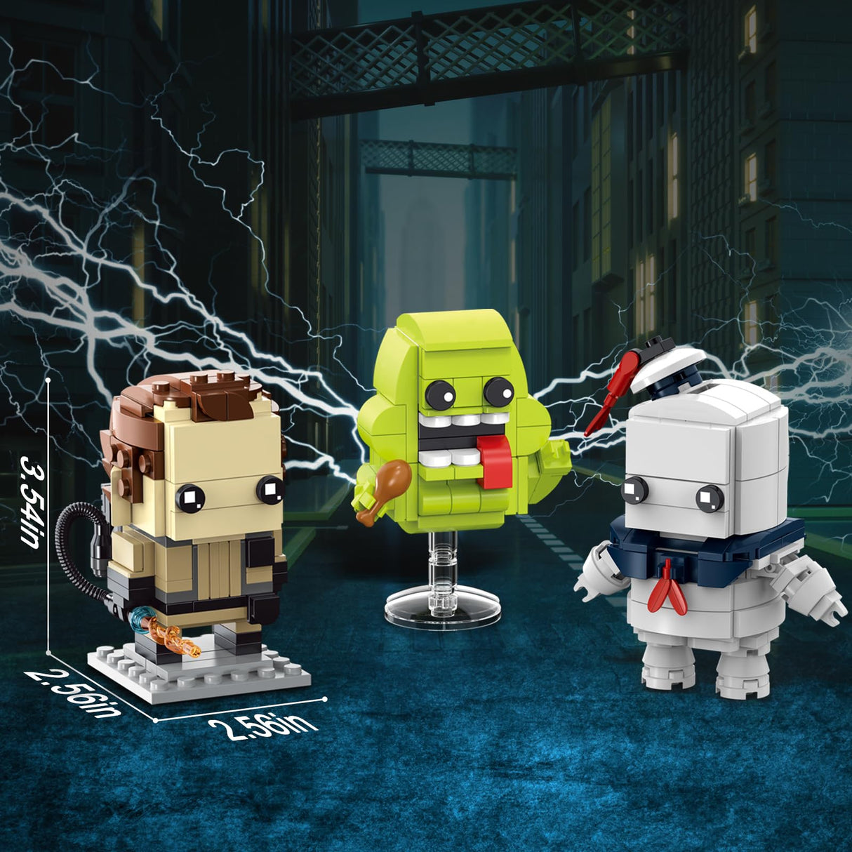 Halloween Ghost Action Figure Building Set Compatible with Lego for Adults,Busters Horror Present for Fans, Home Decor,Christmas Toys for Kids