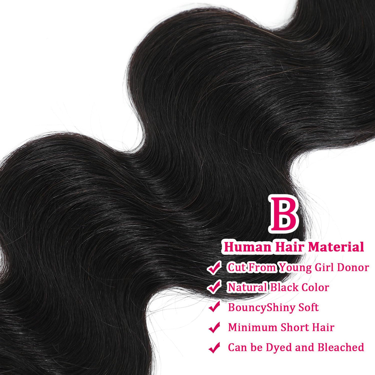 Human Hair Bundles Body Wave Bundles Human Hair 16 18 20 Inch 12A Grade 100% Unprocessed Brazilian Virgin Hair Body Wave 3 Bundles Deals Real Human Hair Extensions For Black Women Natural Black