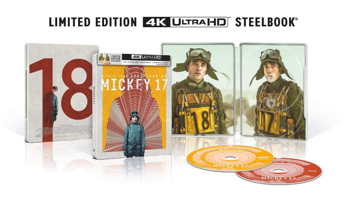 Mickey 17 (4K Ultra HD Steelbook + Blu-ray + Digital)