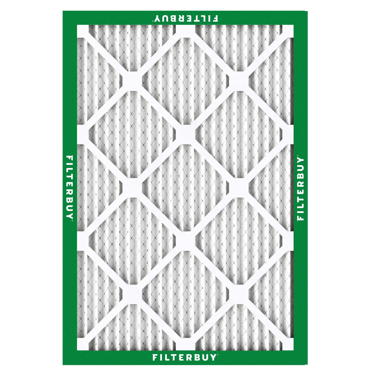 Filterbuy 24x30x1 Air Filter MERV 8 Essential Dust & Allergy Defense (2-Pack), Electrostatic Pleated HVAC AC Furnace Filters Replacement, Made in USA (Actual Size: 23.88 x 29.88 x 0.75)
