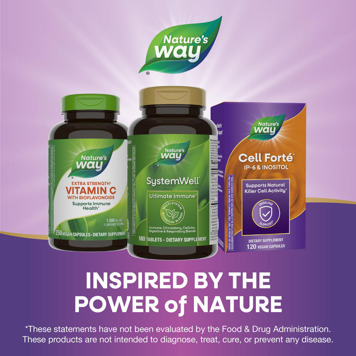 Nature's Way Systemwell Ultimate Immune*, with Vitamins C, A, D, Zinc, Selenium, Multi-System Botanical Blends Including Immune, Respiratory, Digestive, & Circulatory, 180 Tablets (Packaging May Vary)