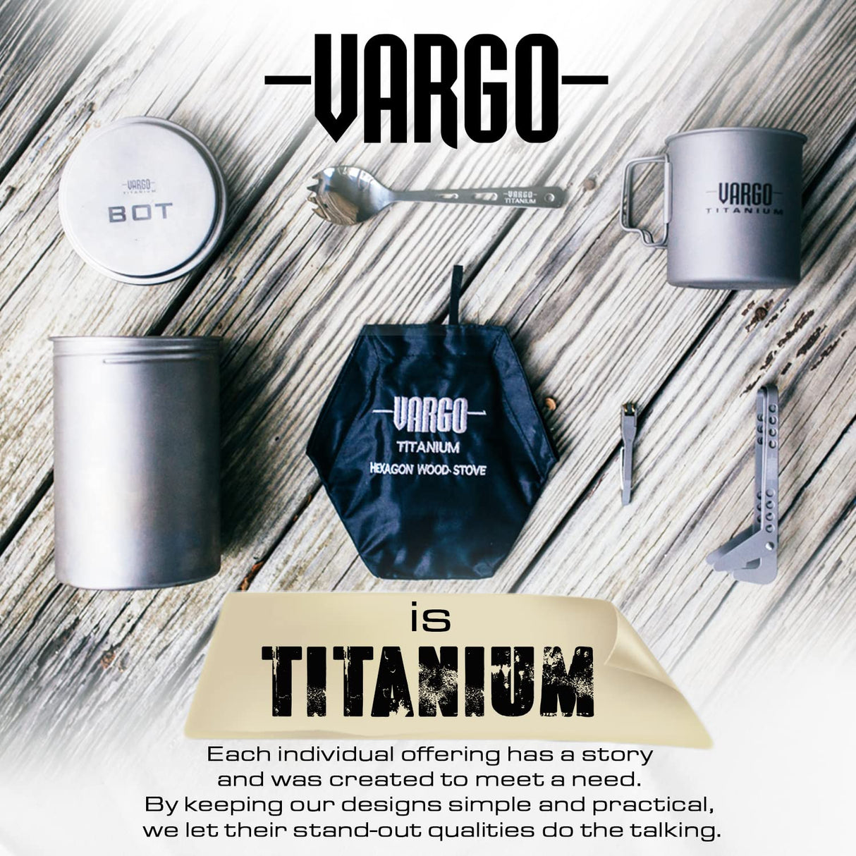 Vargo Titanium Dig Dig Tool | Compact Backpacking Trowel Shovel for Camping & Outdoor Activities | Light Weight Essential Multi Tool Shovel & Tent Stake for Hikers & Outdoor Survivors