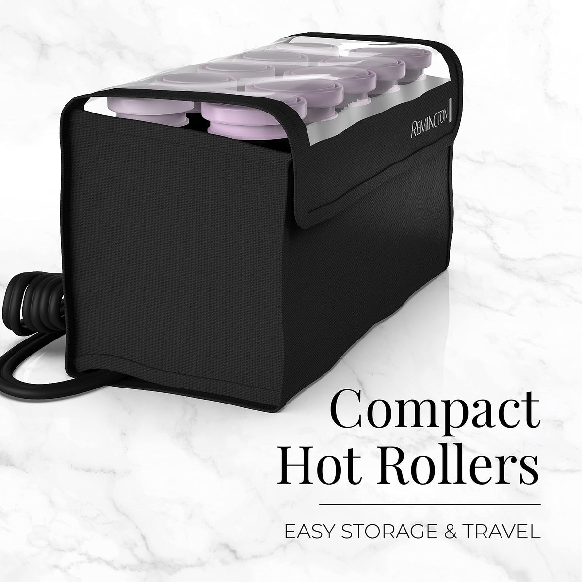 Remington Compact Ceramic Hot Rollers, 10-Piece Hair Roller Set