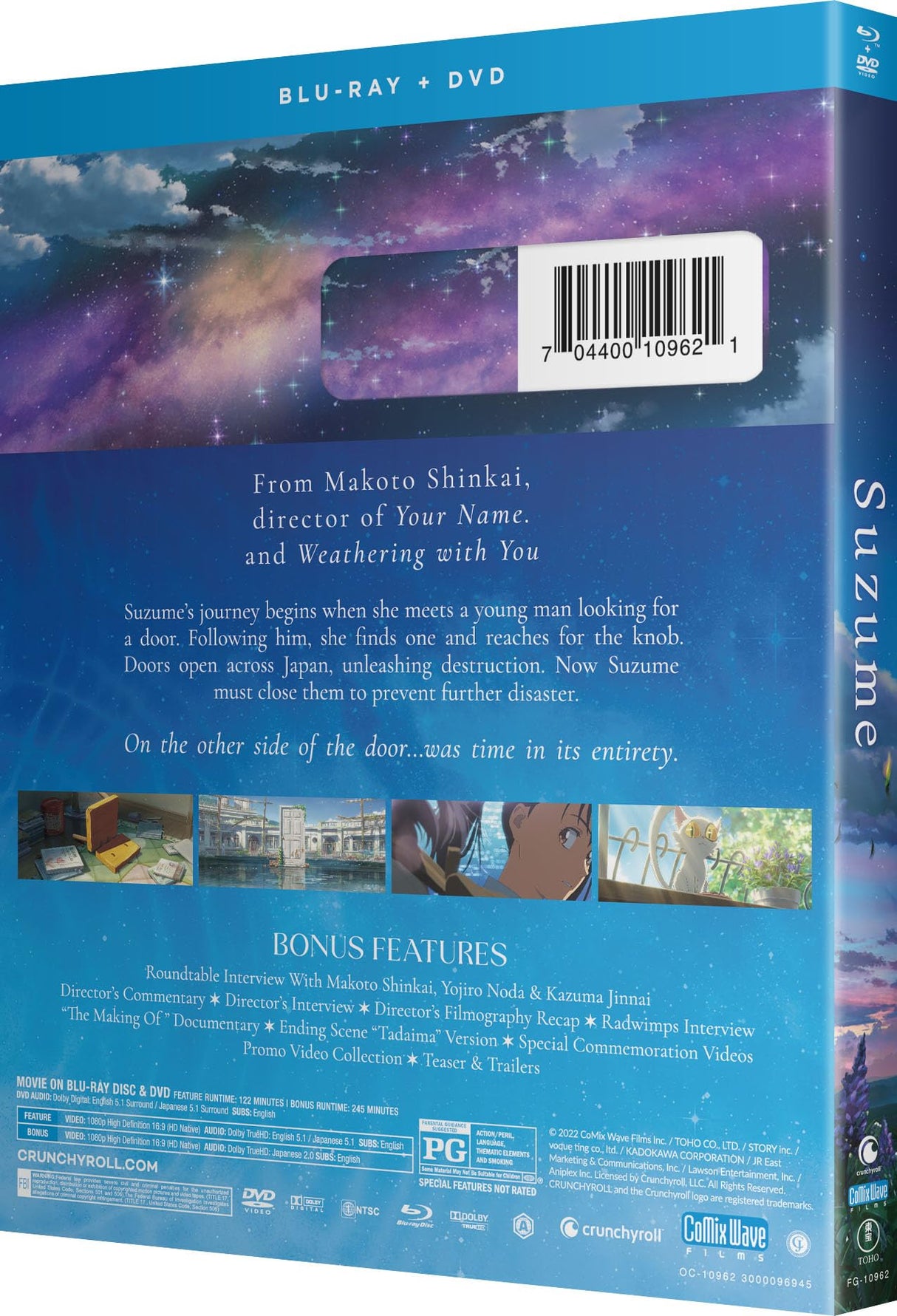 Suzume: Movie - Blu-ray + DVD