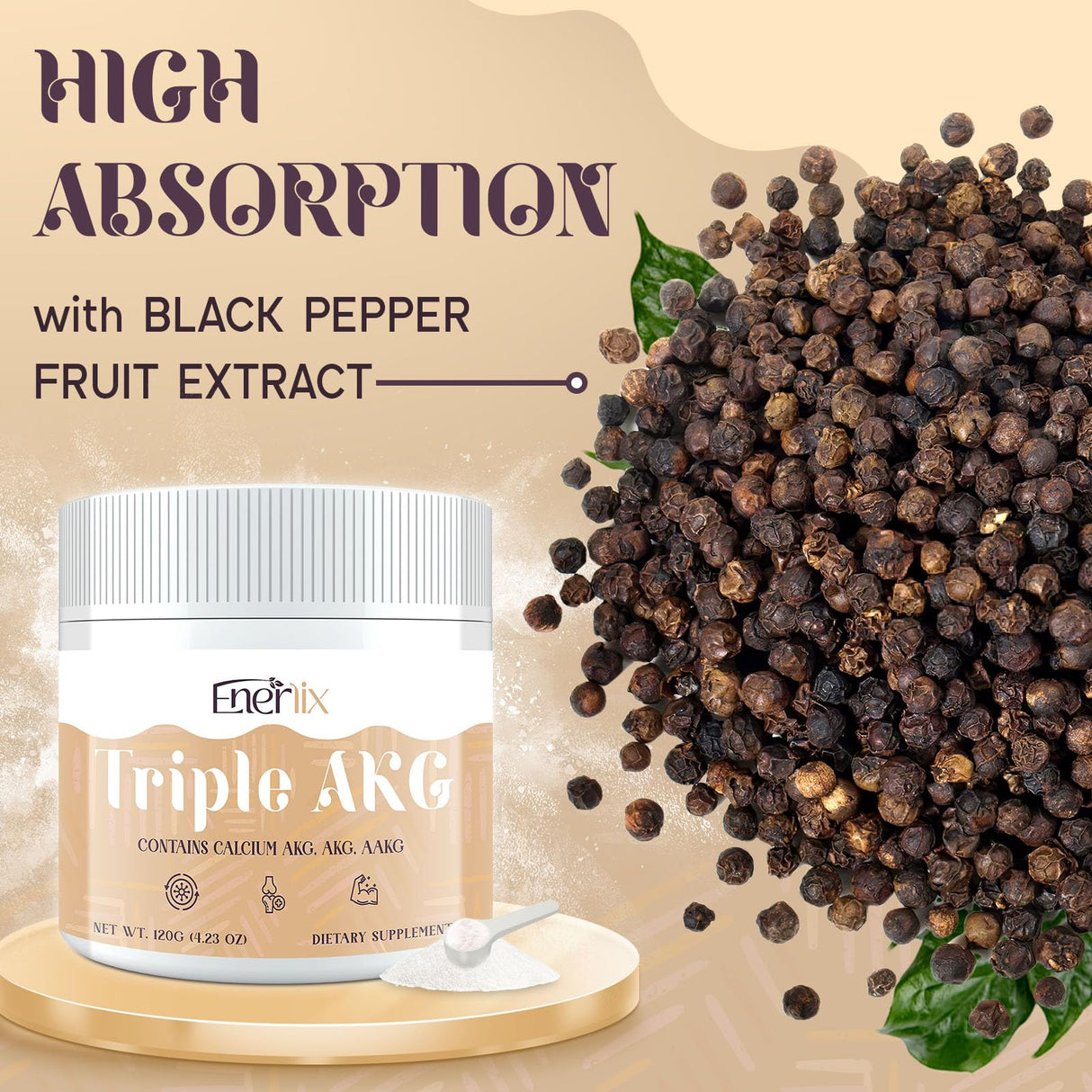 11-in-1 AKG Supplement – Calcium AKG, AAKG, OKG, GKG – Supports Mitochondria, Cellular Energy, Longevity & Age Defense – High Absorption – 30 Servings