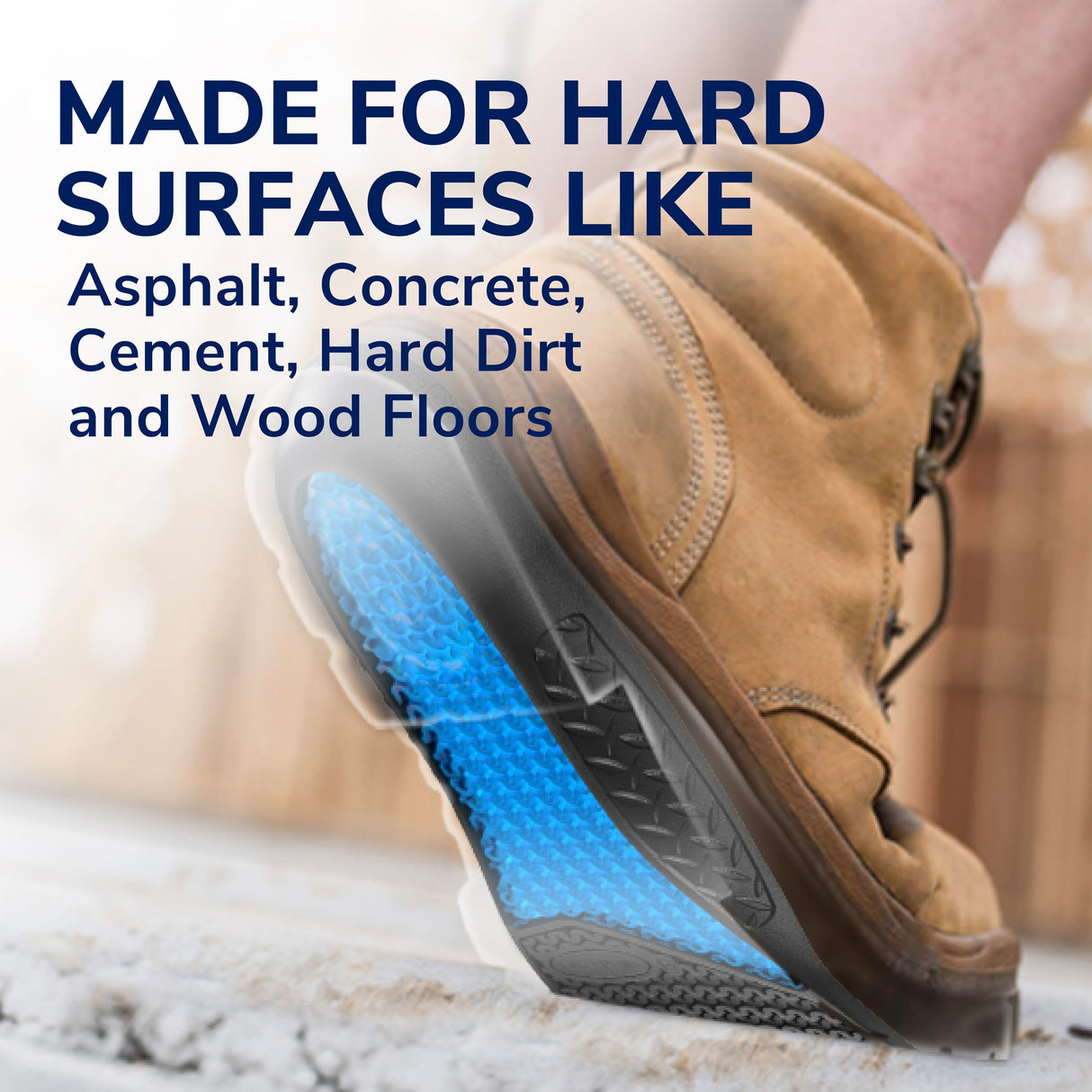 Dr. Scholl's Work Insoles (Pack) // All-Day Shock Absorption and Reinforced Arch Support That Fits in Work Boots and More (for Men's 8-14, Also Available for Women's 6-10) 1 Pair (Pack of 2) 2 Count
