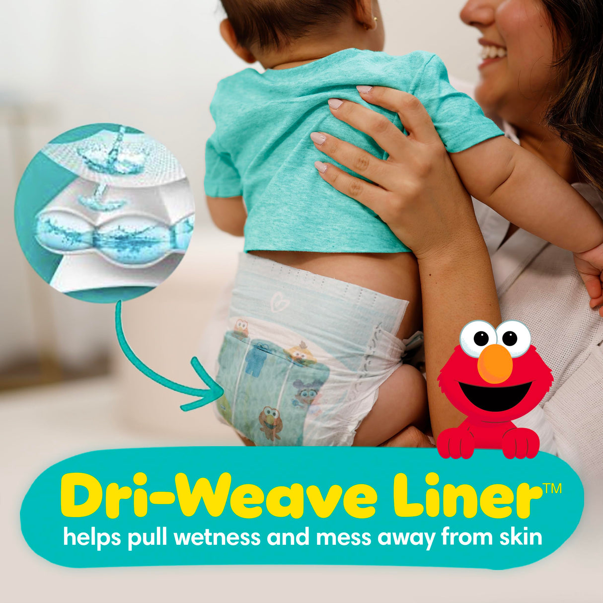 Pampers Diapers - Baby Dry - Size 5, 164 Count, Absorbent Disposable Infant Diaper (Packaging May Vary)