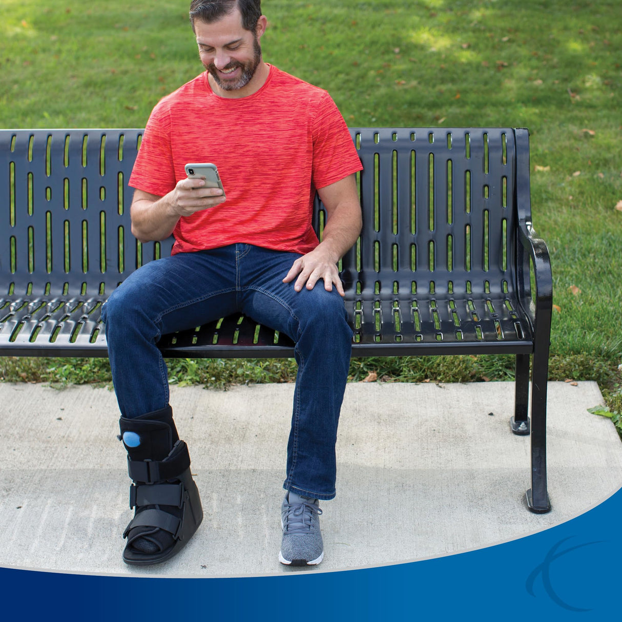 United Ortho USA14115 Short Air Cam Walker Fracture Boot, Medium, Black