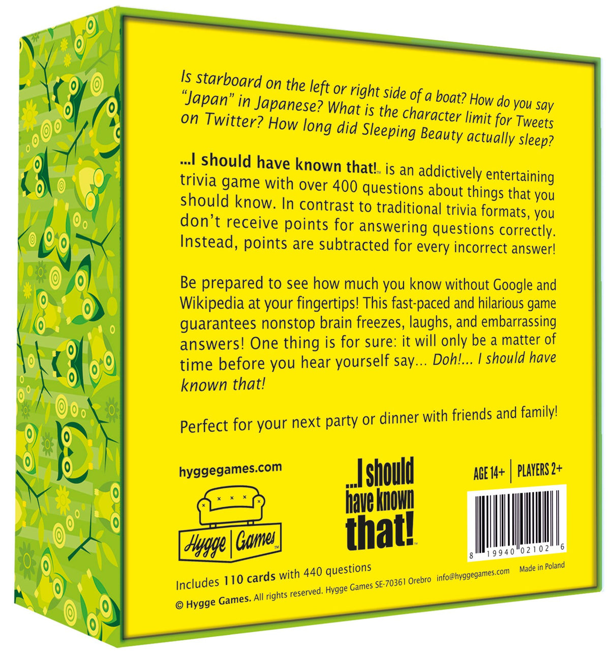 I should have known that! - A Trivia Game About Things You Oughta Know, Green