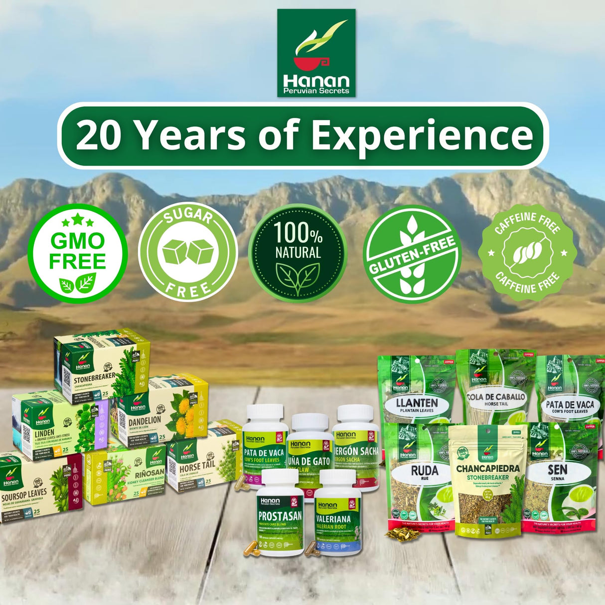 Hanan Pata de Vaca Tea Loose Leaf 40g or 1.4oz Cow’s Foot Leaves Herbal Tea from Peru Natural Plant Based Supplement