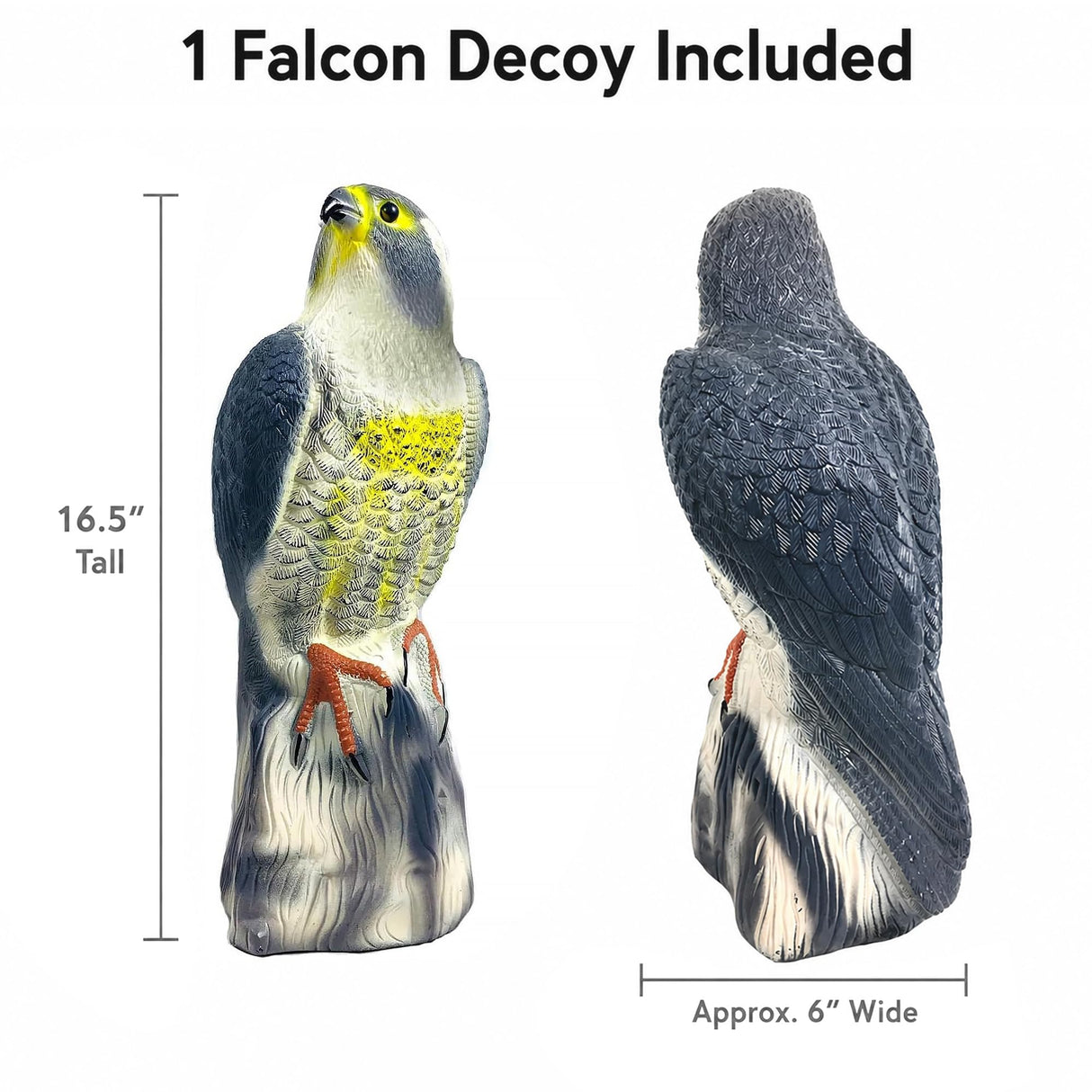 GiftExpress 16.5" Scarecrow Eagle Fake Hawk Decoy Statue, Pest Repellent, Bird Control, Garden Protectors, Outdoor Falcon Garden Décor, Eagle Repeller