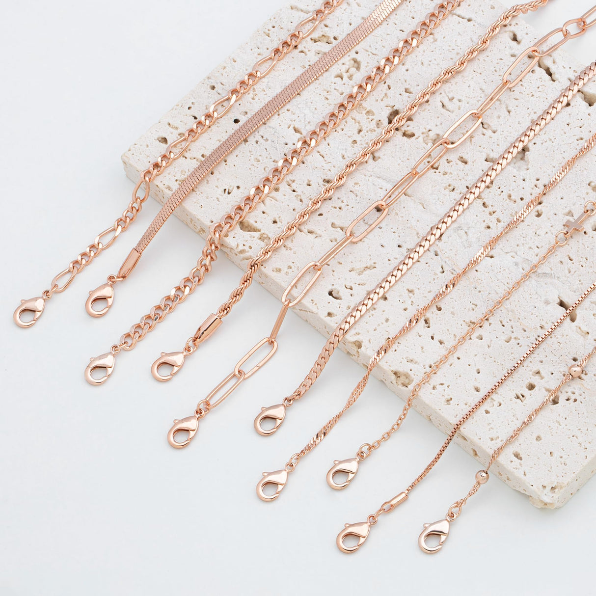 XIANNVXI 10pc Rose Gold Bracelets for Women