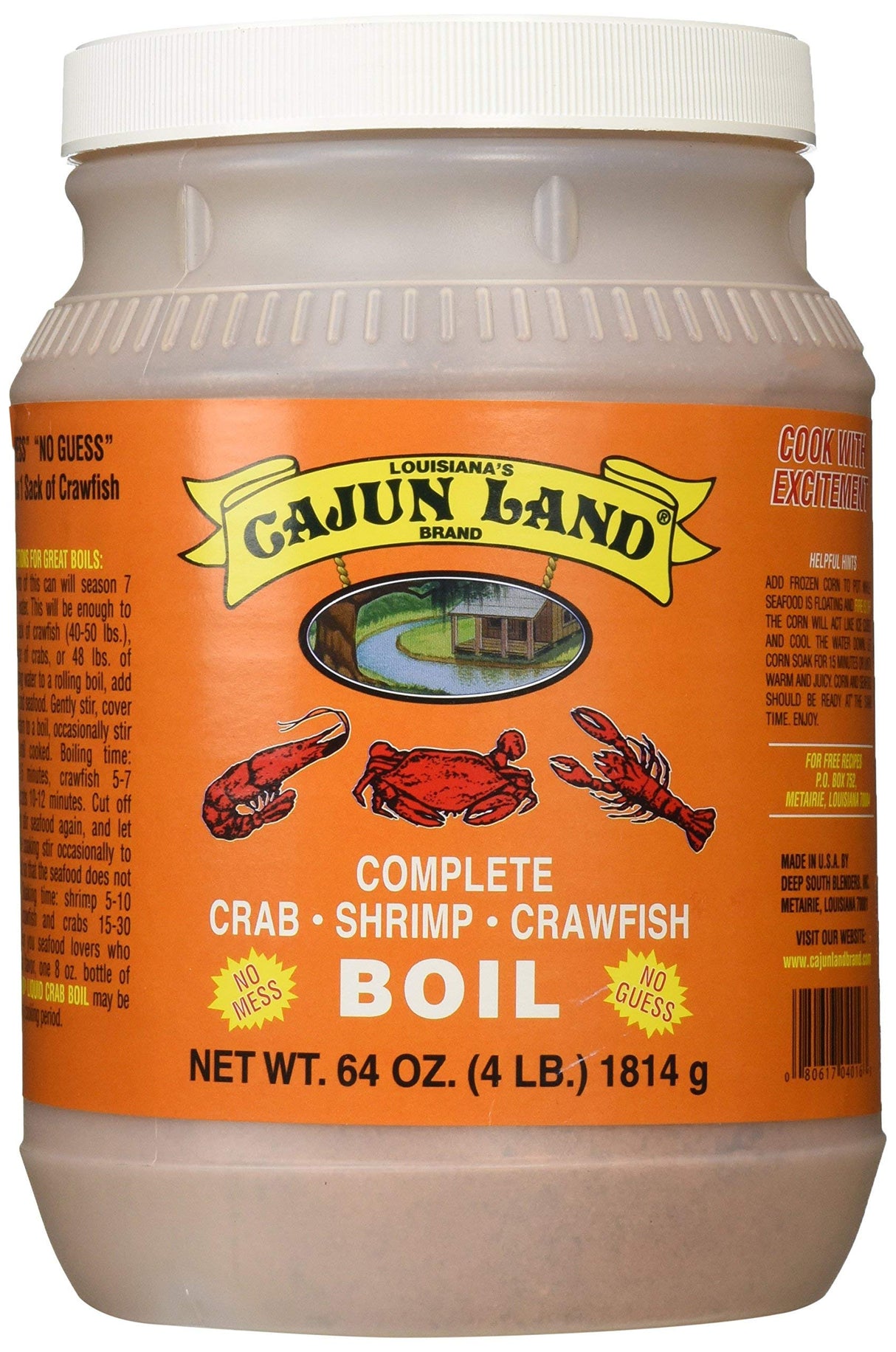 Cajun Land Crab Shrimp Crawfish Boil Complete 4 Lbs - SET OF 2