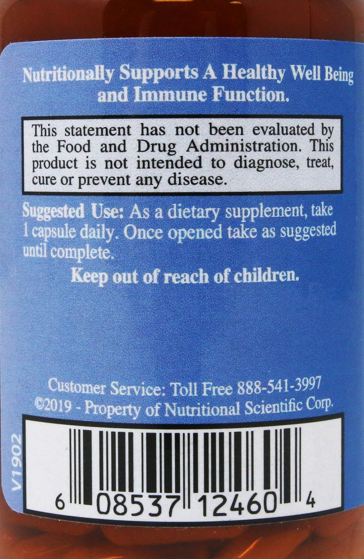 Nutritional Scientific Corporation Immunition NSC-24 Beta Glucan - 60 Ct