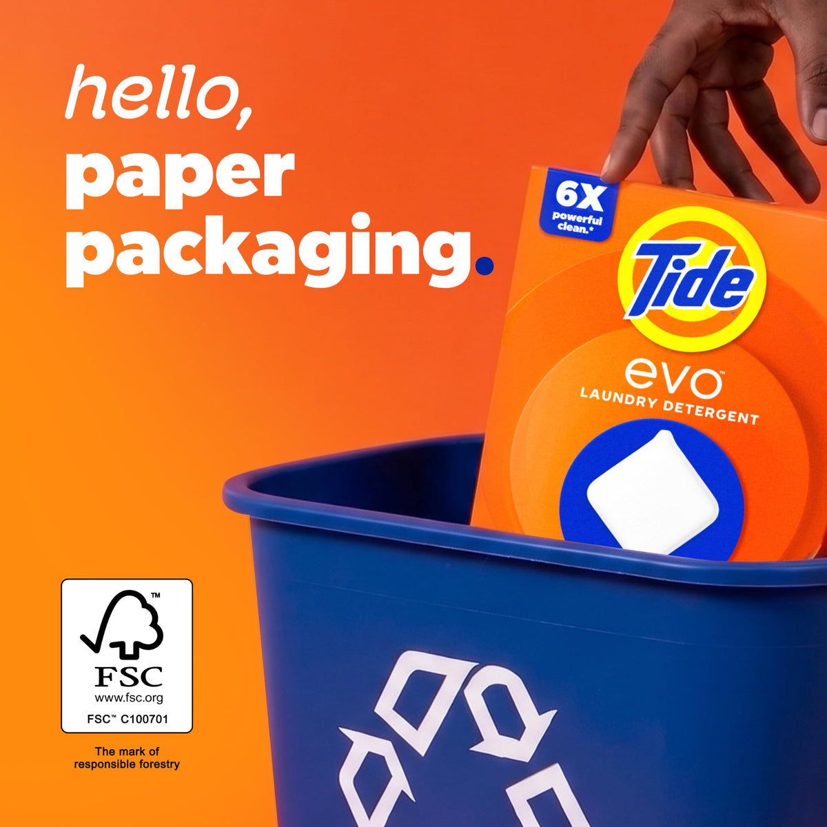 Tide evo Super Concentrated Laundry Detergent Tiles, Original Scent, 42 Count