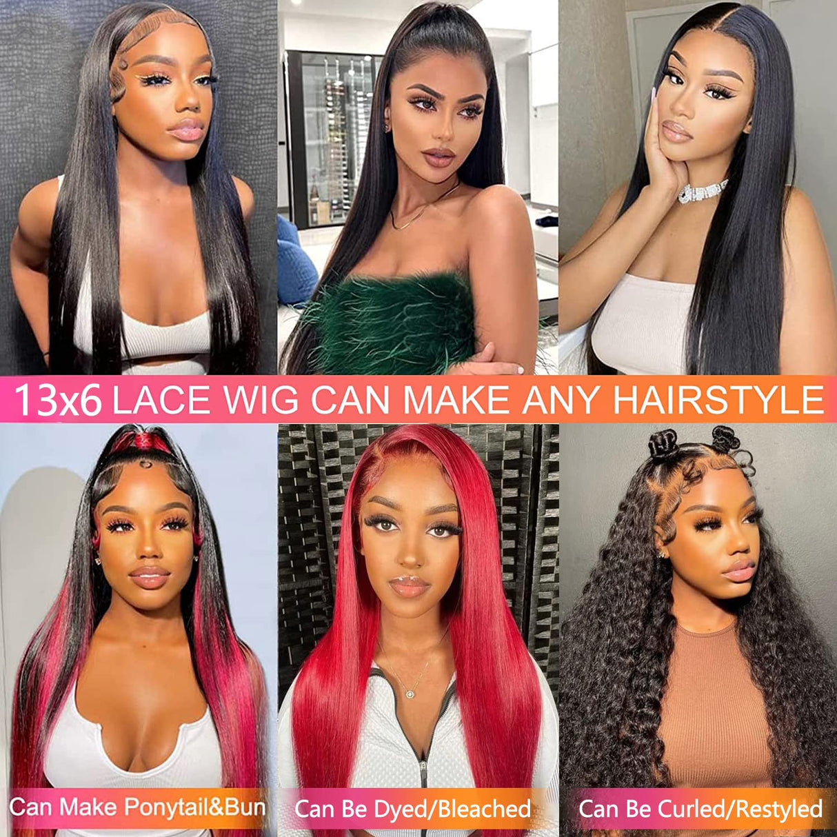 13x6 Straight Lace Front Wigs Human Hair HD Transparent Lace Front Human Hair Wigs for Black Woman Brazilian Lace Frontal Wigs Human Hair Glueless Wigs Human Hair Pre Plucked Natural Color 32inch
