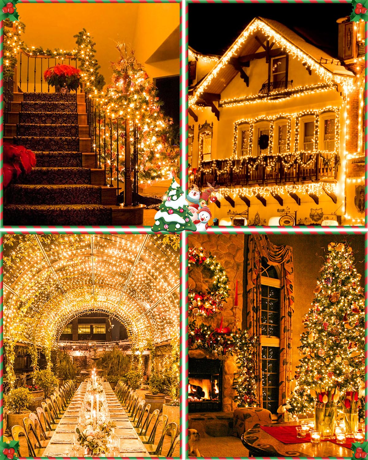 JIXXULVU 355FT 900LED Christmas Lights, Extra Long Outdoor String Lights Waterproof, Timer & Memory, 8 Modes Dimmable Plug in Fairy for Classroom Outside Tree Wedding Patry Warm White