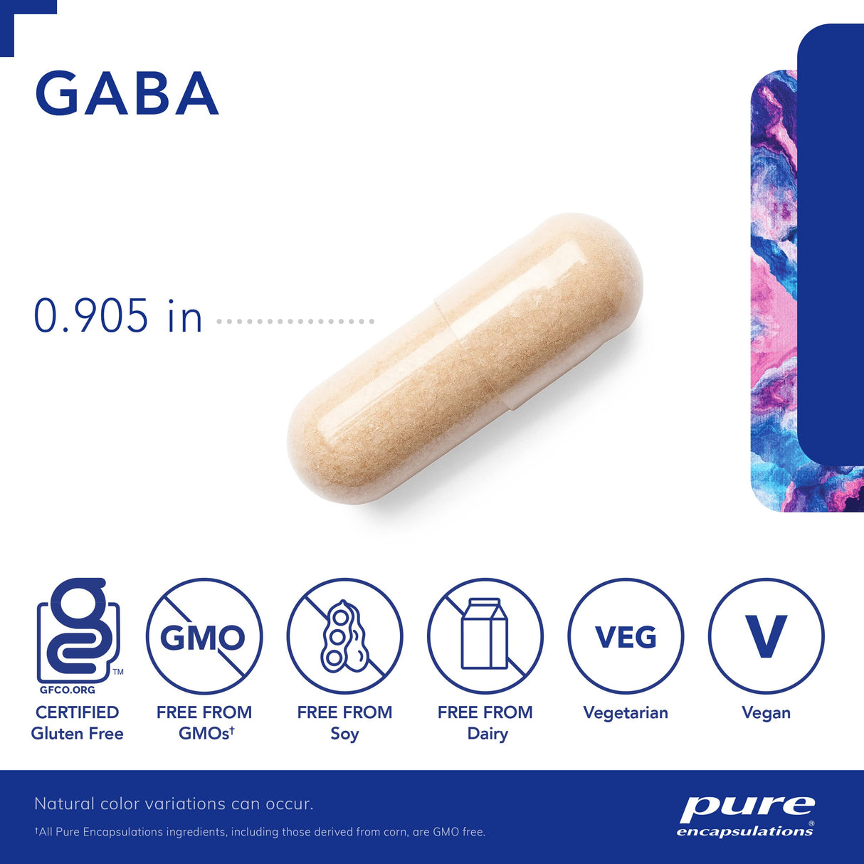 Pure Encapsulations GABA - Supplement to Support Relaxation & Moderation of Occasional Stress - with Premium GABA Amino Acids - 120 Capsules