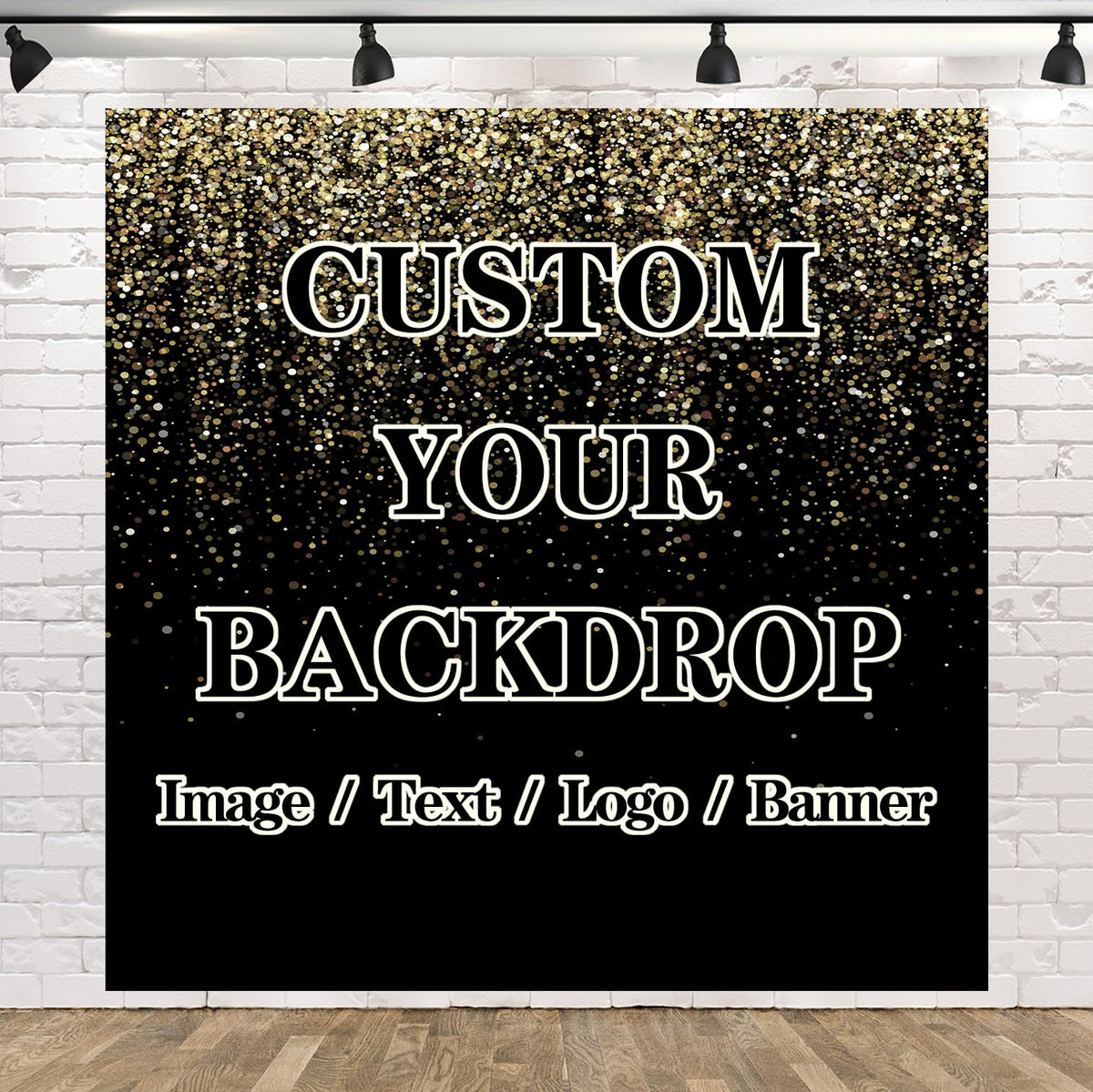 BELECO 10x8ft Fabric Custom Backdrop with Picture Logo Text Customize Your Design Personalized Background Customized Backdrop Banner Birthday Wedding Christmas Party Decoration Photoshoot Studio Prop