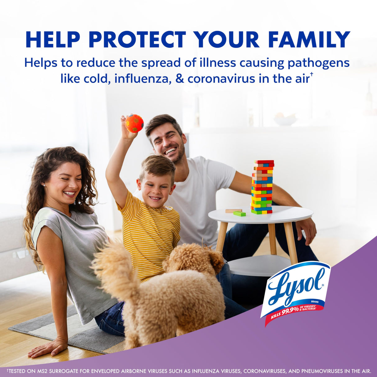 Lysol Air Sanitizer Spray with Odor Eliminator for Home & Office, Sanitizing Spray, Air Freshener Alternative, Lavender Sky Scent, 10 oz (Pack of 3)