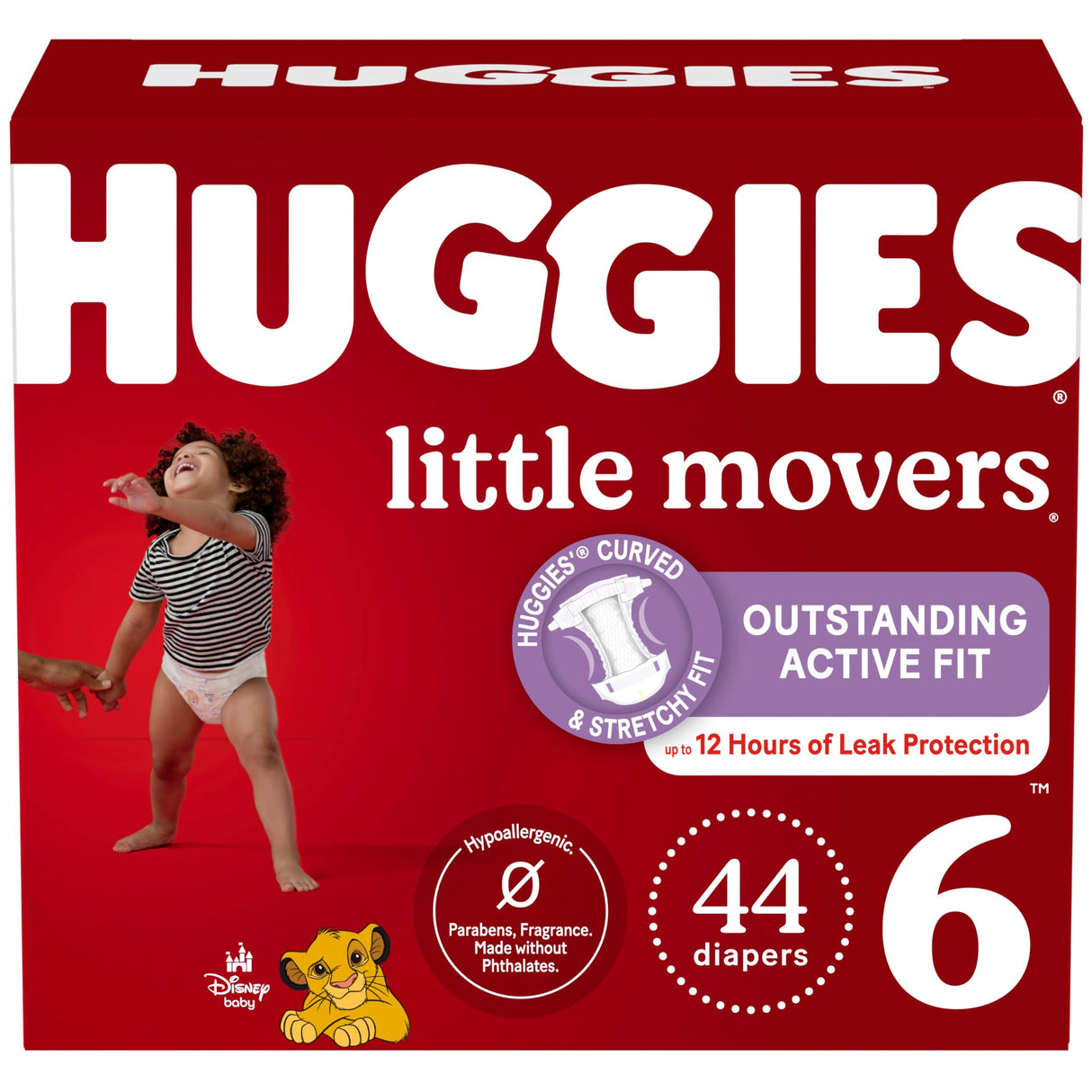 Huggies Size 7 Diapers, Little Movers Baby Diapers, Size 7 (41+ lbs), 68 Count
