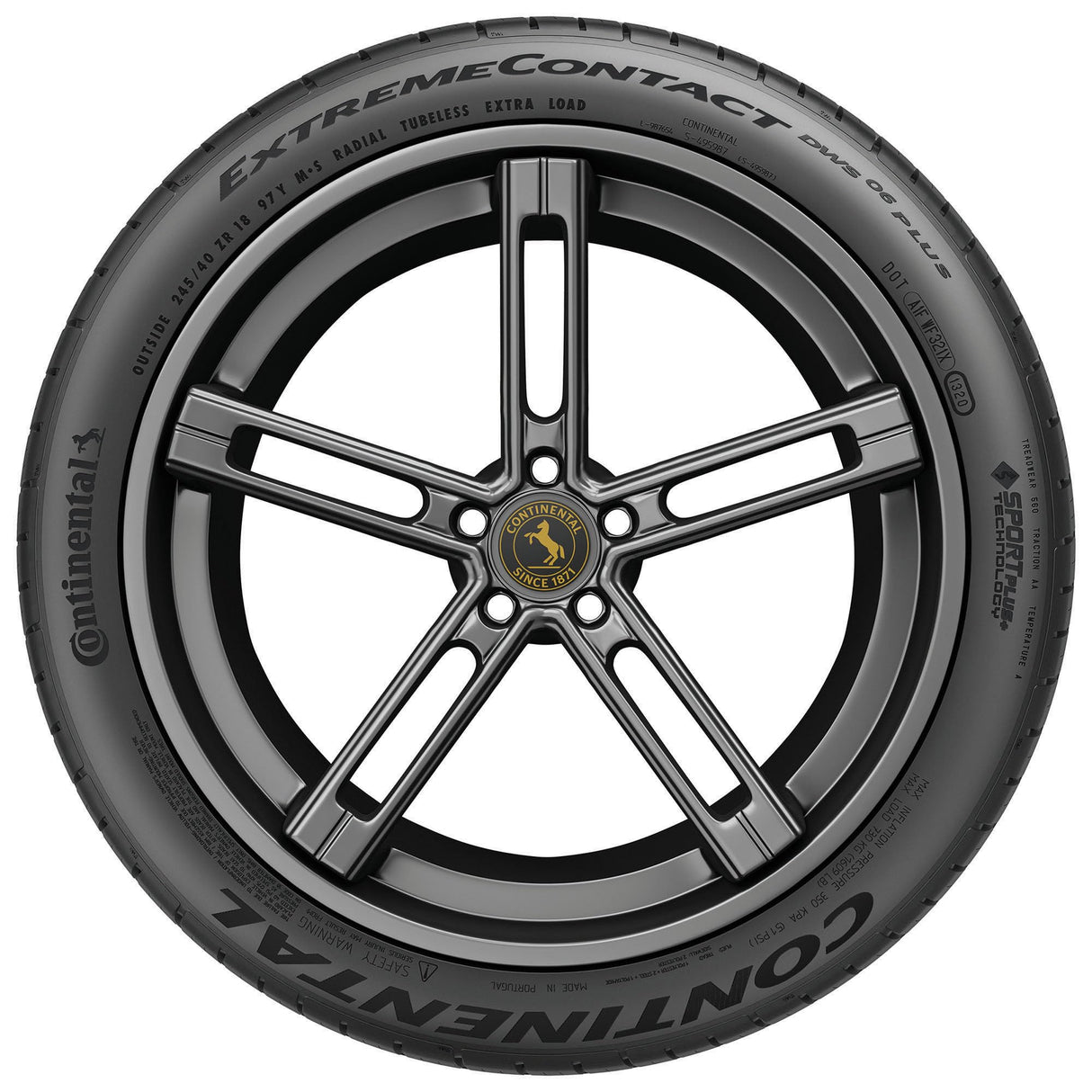 Continental ExtremeContact DWS06 PLUS UHP All Season 245/35ZR19 93Y XL Passenger Tire