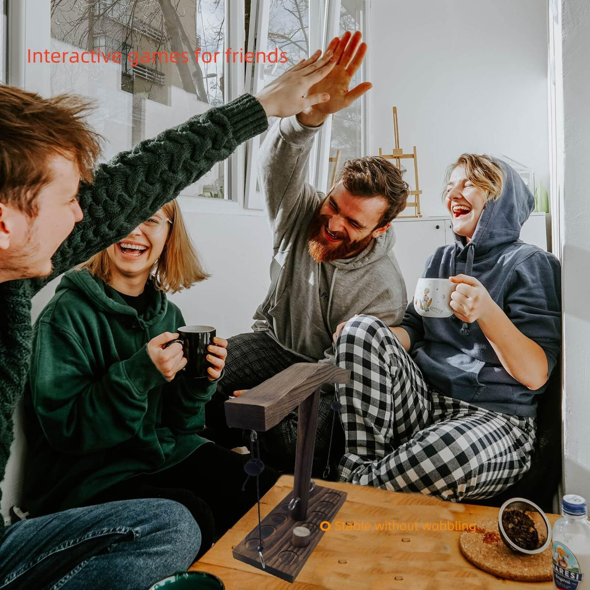 Board Games for Indoor/Outdoor Family & Party Fun - Ring Toss Game Set with Easy Assembly, Perfect for Halloween Games, Thanksgiving, Christmas Parties & White Elephant Exchanges - Portable Design