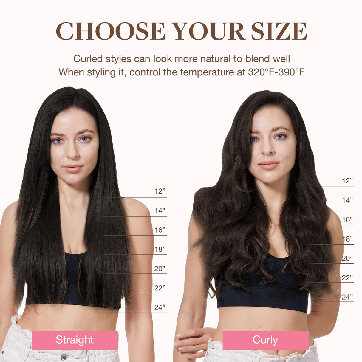 GOO GOO Clip in Hair Extensions Real Human Hair, Remy Human Hair Extensions Clip ins for Women, Natural Human Hair, 20inch 120g 7Pcs, 2A Light Brown