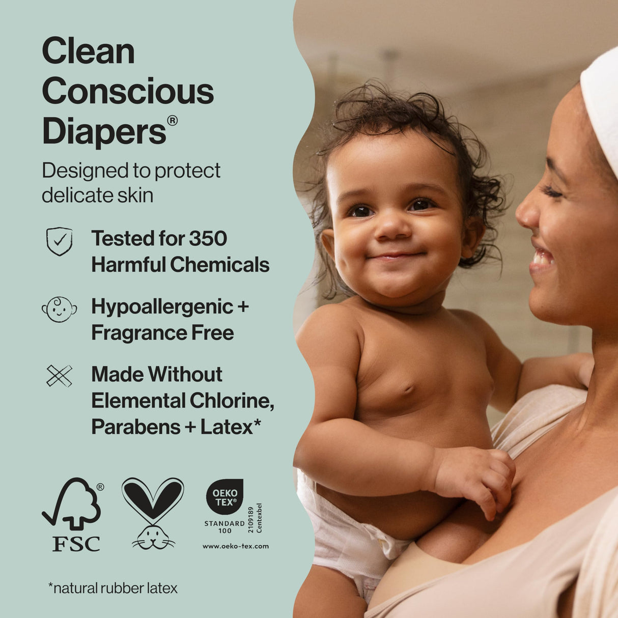 The Honest Company Clean Conscious Diapers for Sensitive Skin | Hypoallergenic, Fragrance Free | Gender Neutral Prints | Super Club Box, Size 3 (16-28 lbs), 120 Count (Prints May Temporarily Vary)