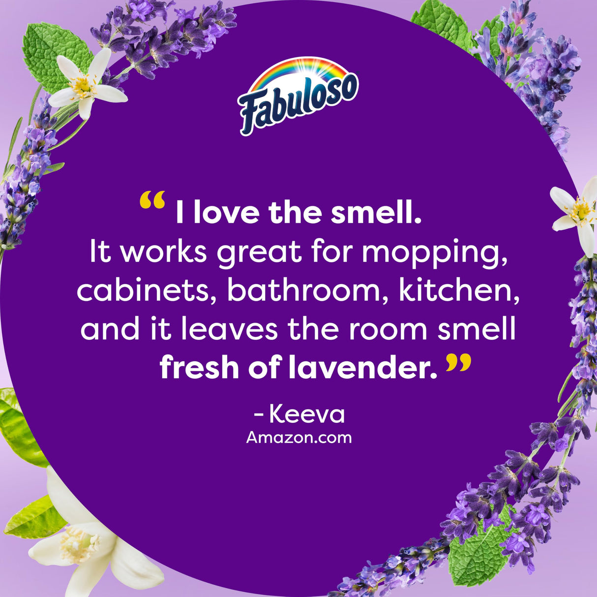 Fabuloso All Purpose Cleaner Refill, Lavender, 405.6 Oz (16.9 Oz, 24 Pack) - Bulk Cleaning Supplies Bundle - Multi-Surface Cleaner, Mopping Solution - Office Supplies (153105)