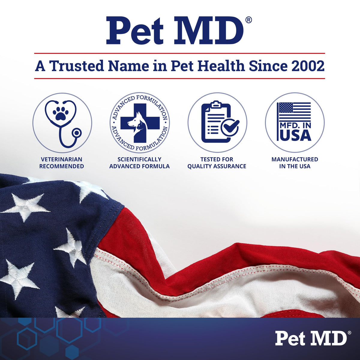 Pet MD Dog Ear Finger Wipes - with Eucalyptus & Aloe Vera for Dogs - 50 ct