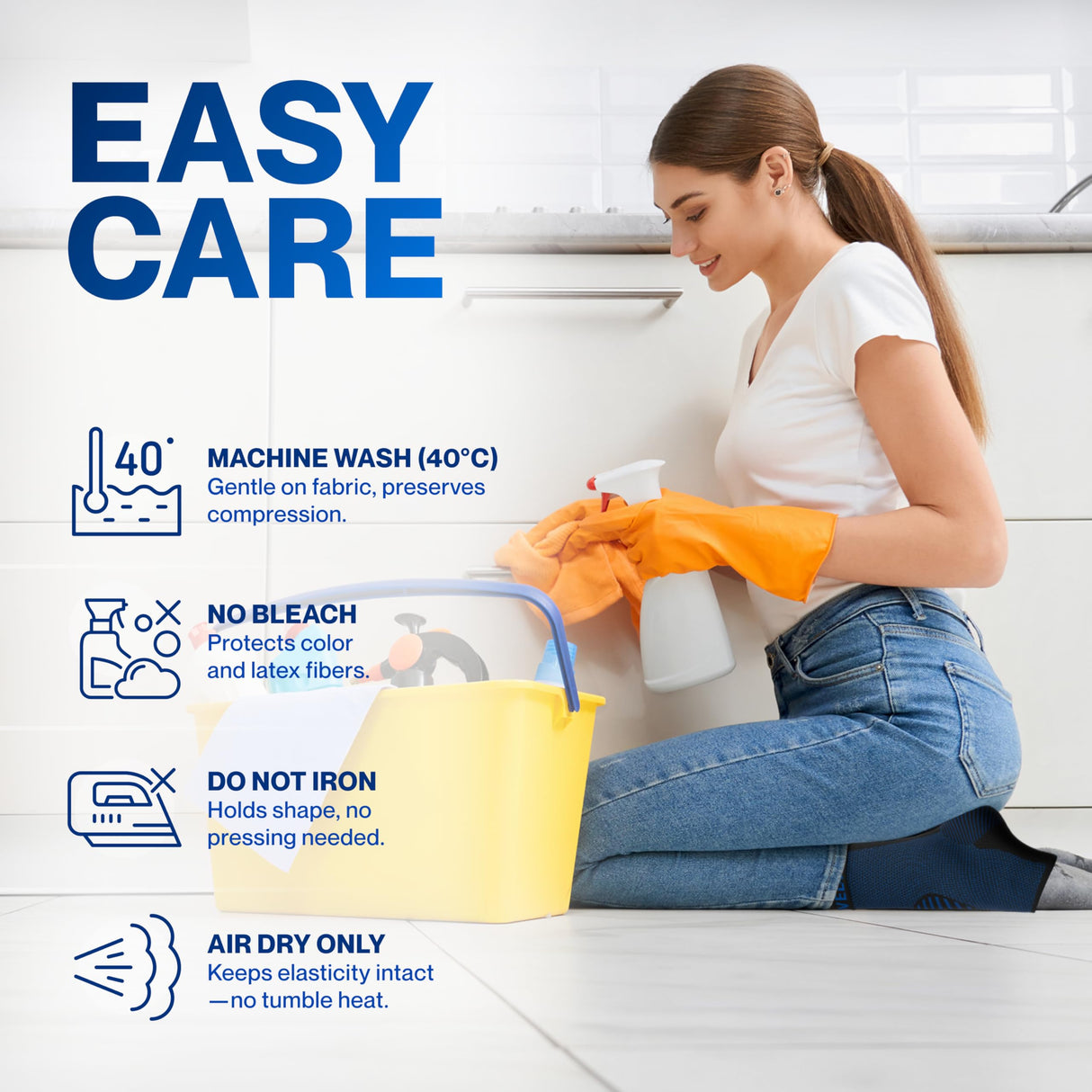 Modvel Foot & Ankle Brace Socks for Sprained Ankle Compression Sleeve - Plantar Fasciitis Relief Brace, Foot Support for pain Women & Men - Tendonitis & Arthritis Feet Sleeve, Stabilizing Ankles Wrap