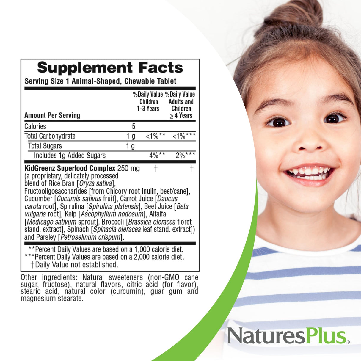Nature's Plus Ape Kidgreenz Chewable Tablets, 90 Count
