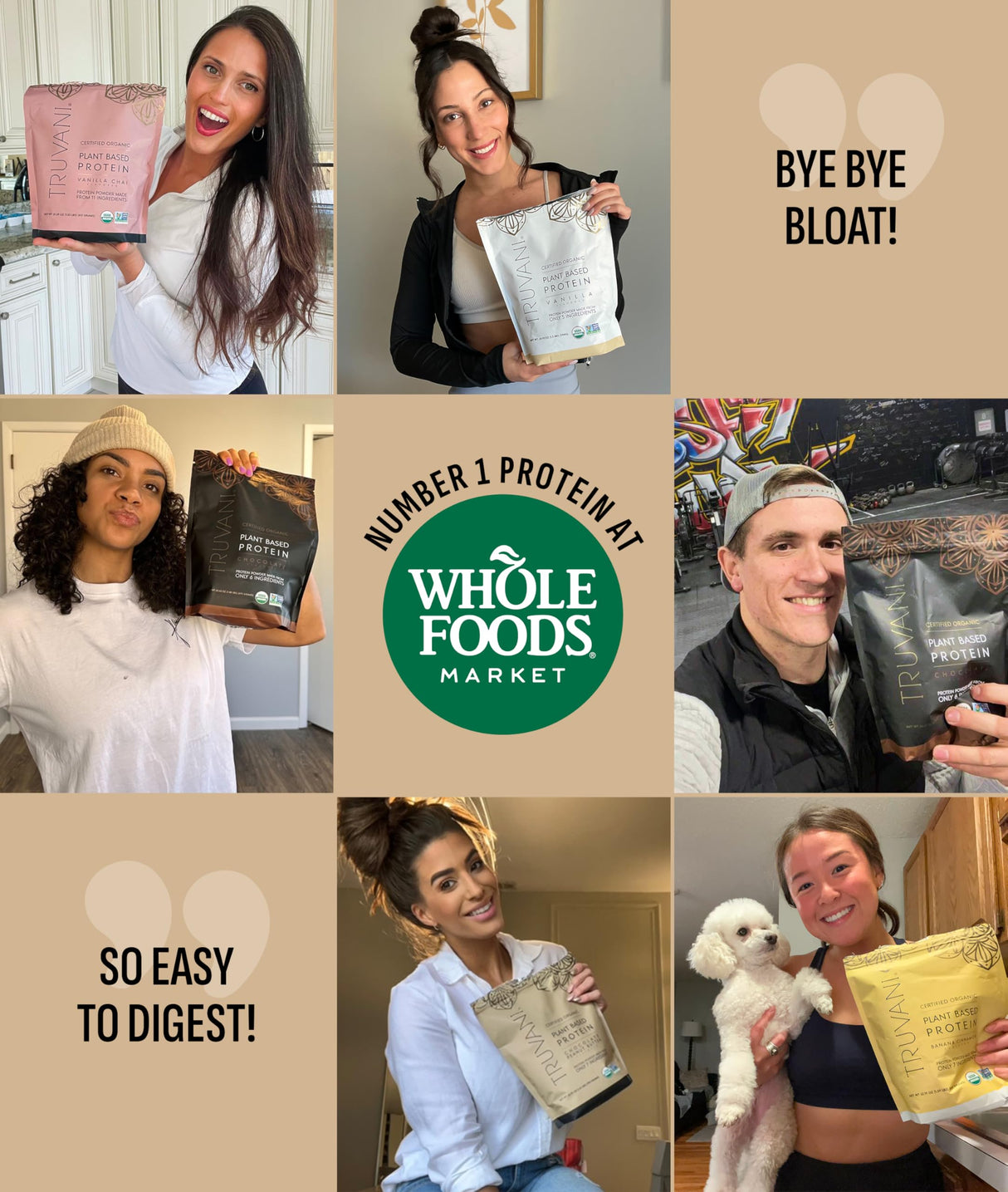 Truvani Vegan Pea Protein Powder | Chocolate Peanut Butter | 20g Organic Plant Based Protein | 20 Servings | Keto | Gluten & Dairy Free | Low Carb | No Added Sugar