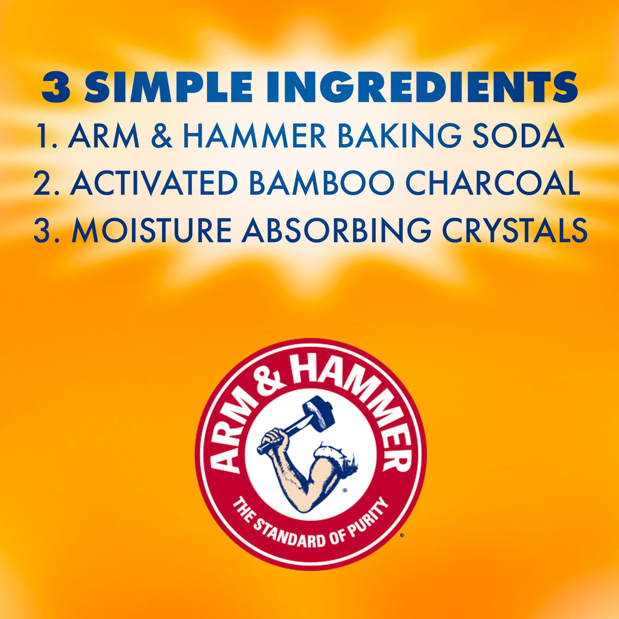 Arm & Hammer Essentials Disposable Moisture Absorber and Odor Eliminator Tub, Fragrance Free, 1 lb., Attracts and Traps Excess Moisture, Ideal Closet Dehumidifier (Pack of 3)