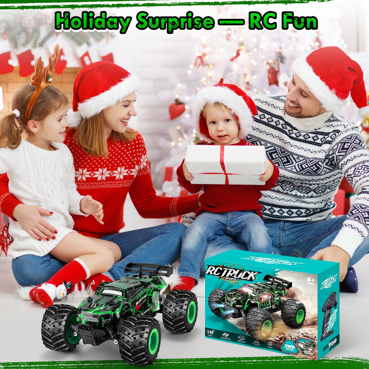 BIFYTON Remote Control Car, All-Terrain Rechargeable Rc Truck Boy Toys