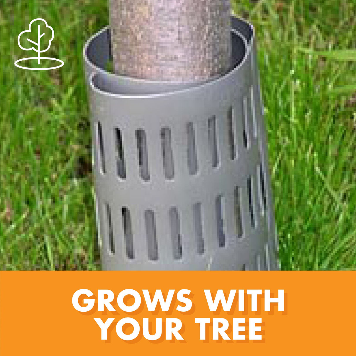 EasyFlex Plastic Tree Trunk Protectors, 12 Count, Grey