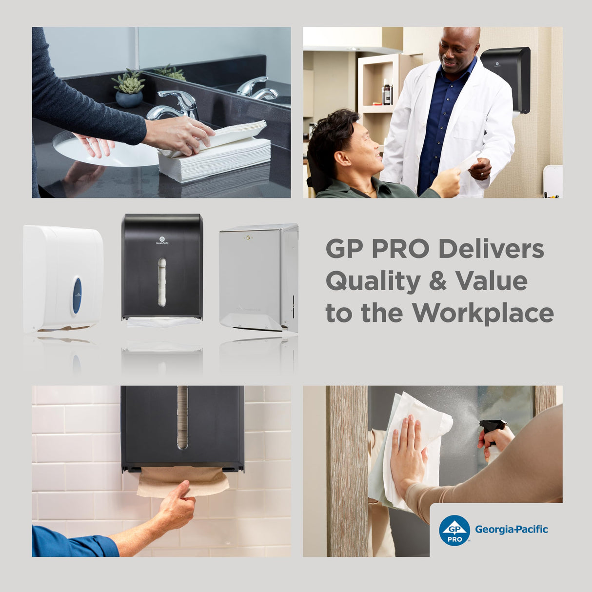 Georgia-Pacific Professional Series Premium Multifold 2-Ply Towels by GP PRO, White, 2344214, 150 Towels Per Pack, 16 Packs Per Case