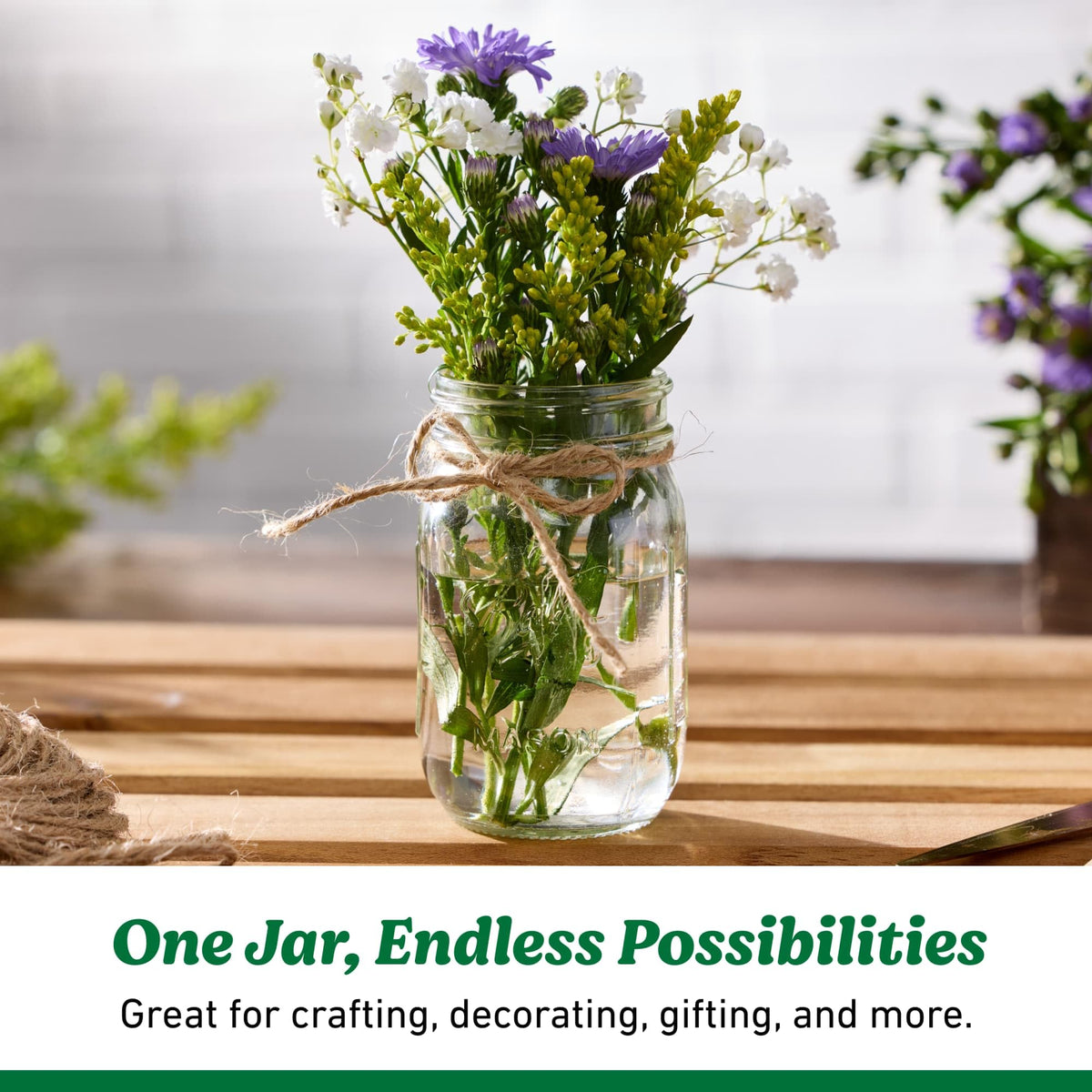 Ball Regular Mouth Pint Glass Mason Jars, 16oz, 8-Count